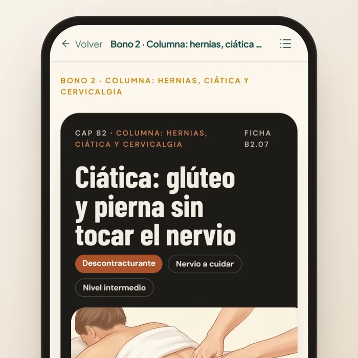 Bono 2 en la app: columna, hernias y ciática