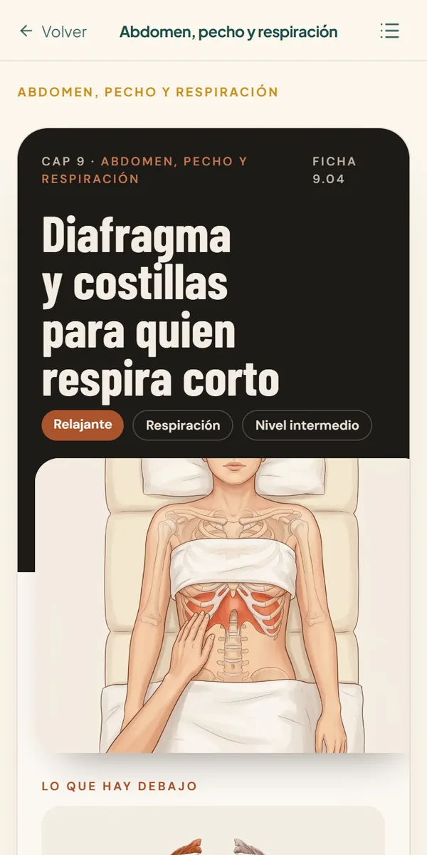Ficha de diafragma y costillas