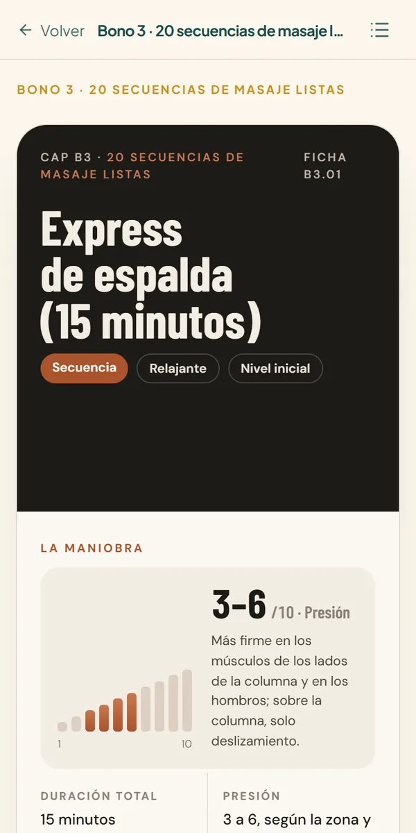 Secuencia express de espalda de 15 minutos